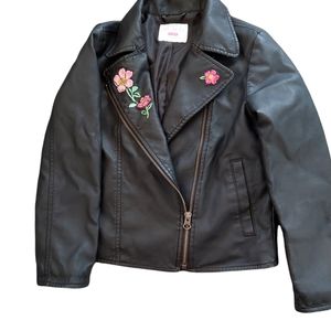 Children's Place Jacket, Faux Leather, Size 7/8